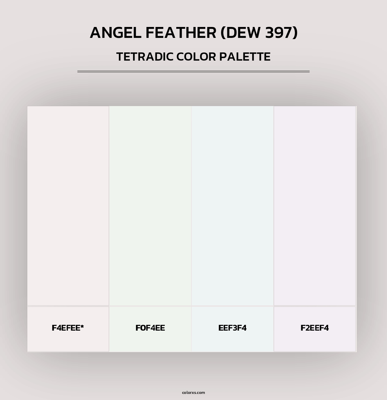 Angel Feather (DEW 397) - Tetradic Color Palette
