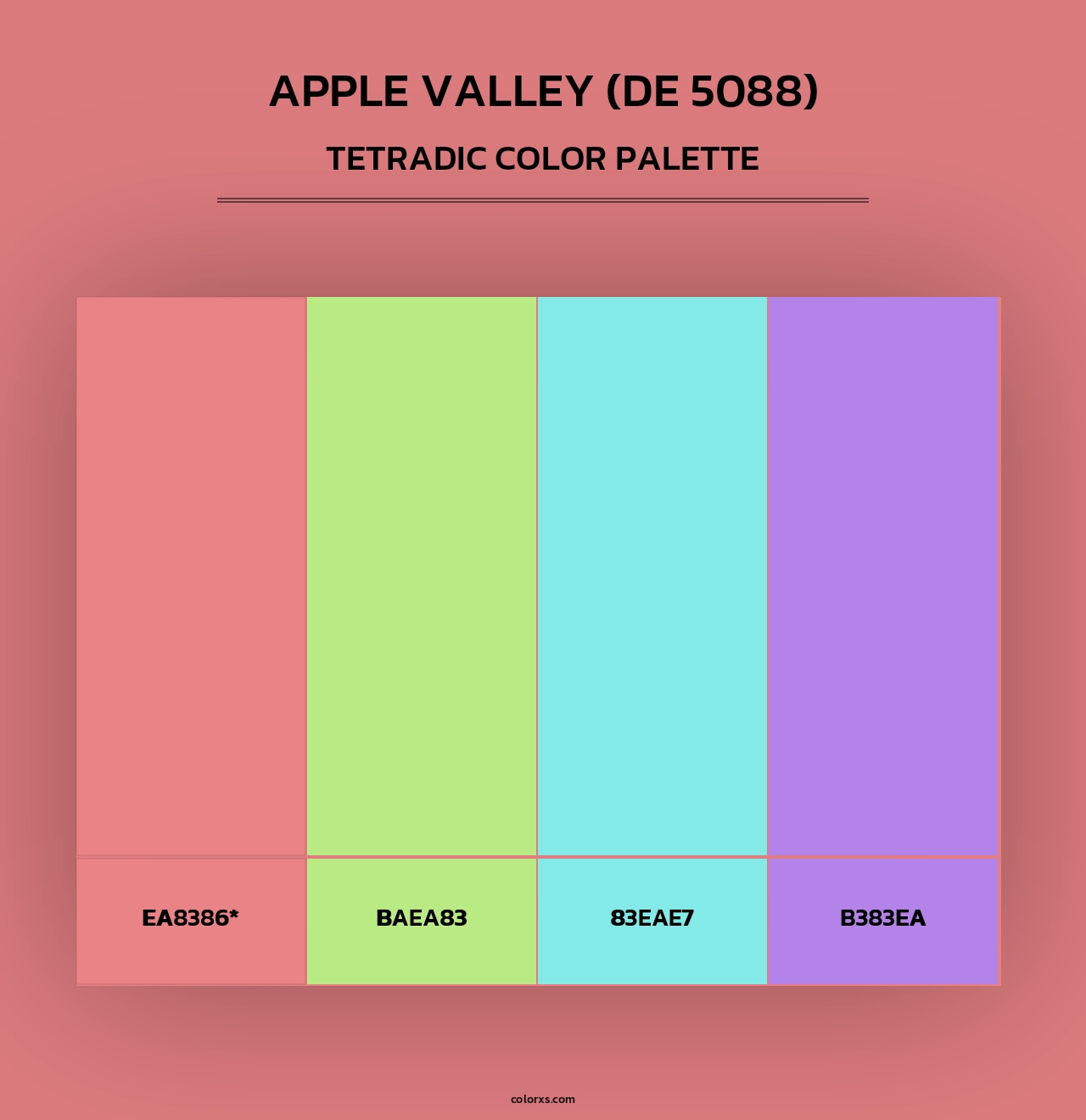 Apple Valley (DE 5088) - Tetradic Color Palette