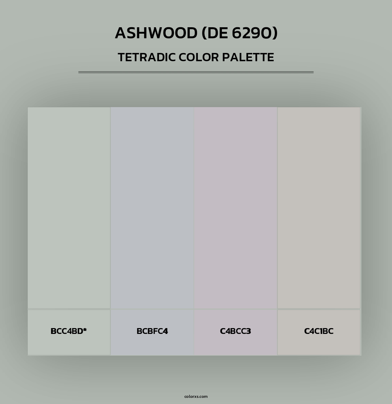 Ashwood (DE 6290) - Tetradic Color Palette