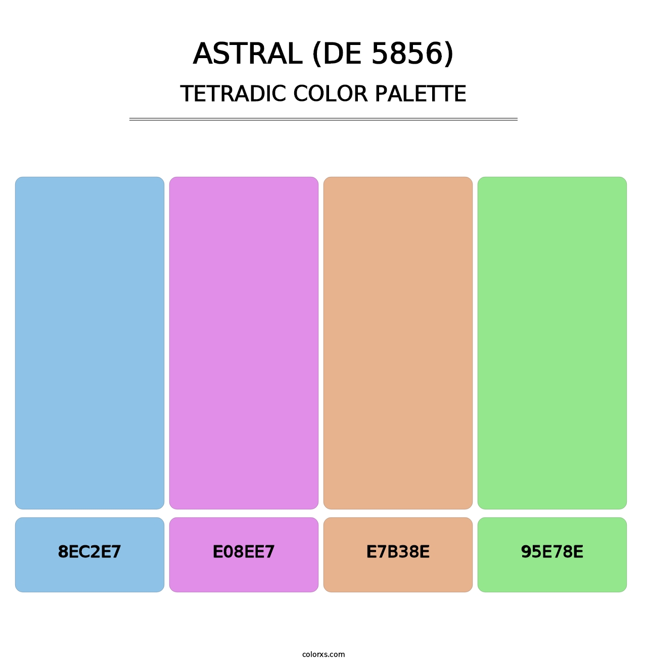 Astral (DE 5856) - Tetradic Color Palette