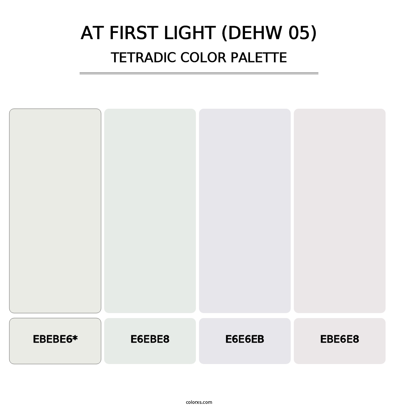 At First Light (DEHW 05) - Tetradic Color Palette