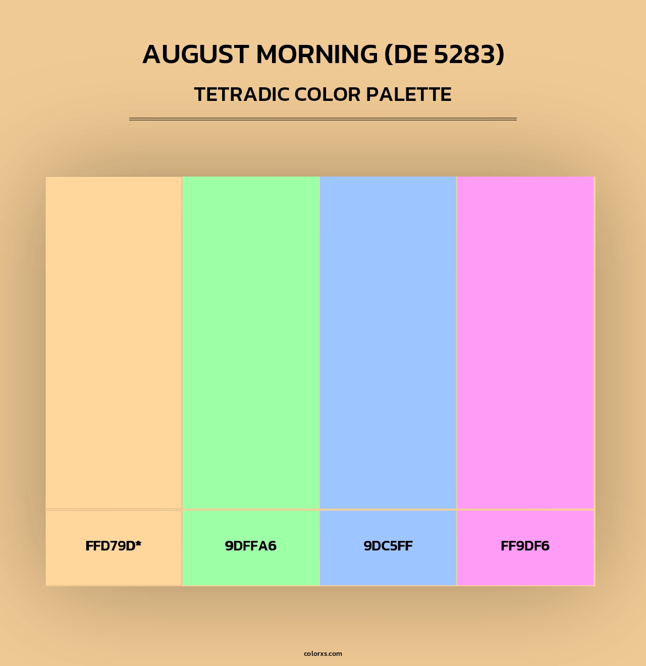 August Morning (DE 5283) - Tetradic Color Palette