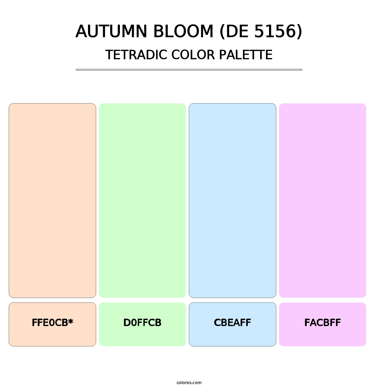 Autumn Bloom (DE 5156) - Tetradic Color Palette
