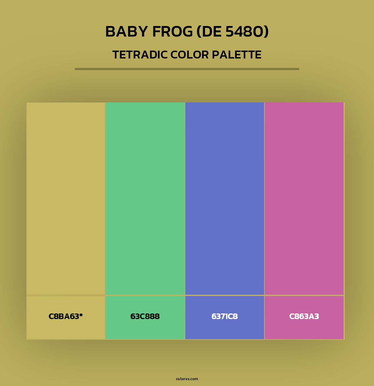 Baby Frog (DE 5480) - Tetradic Color Palette