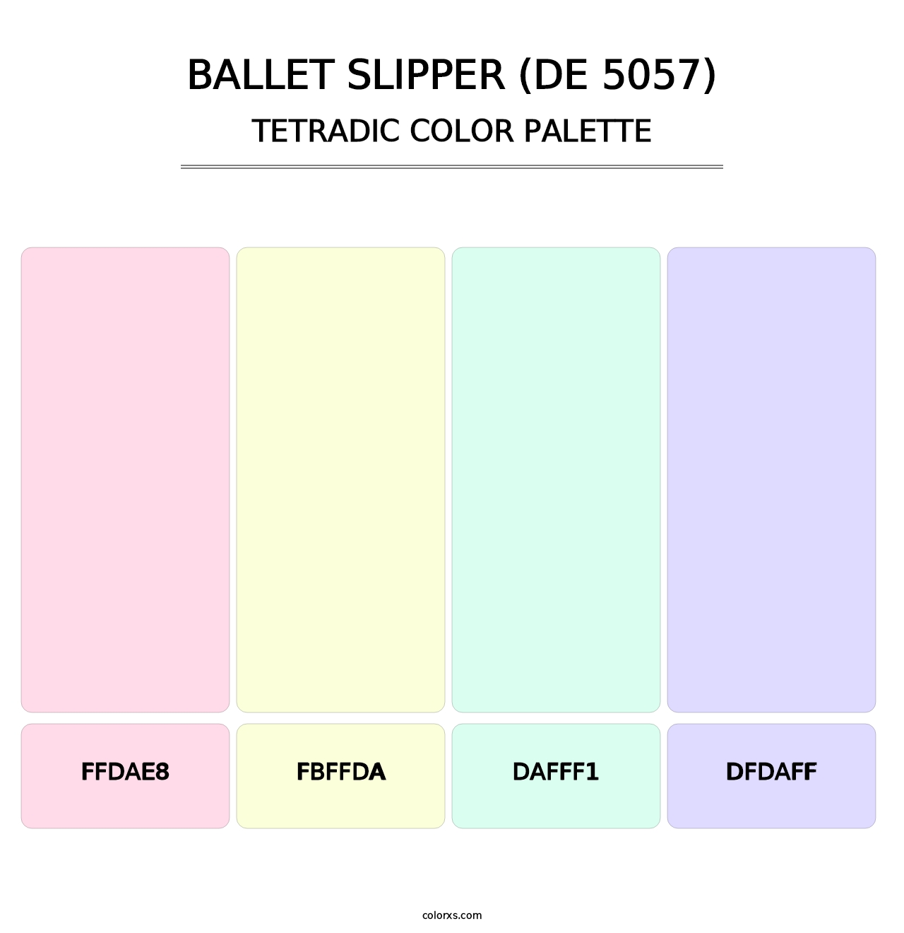Ballet Slipper (DE 5057) - Tetradic Color Palette