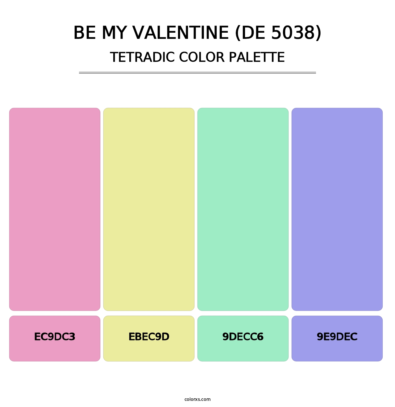 Be My Valentine (DE 5038) - Tetradic Color Palette