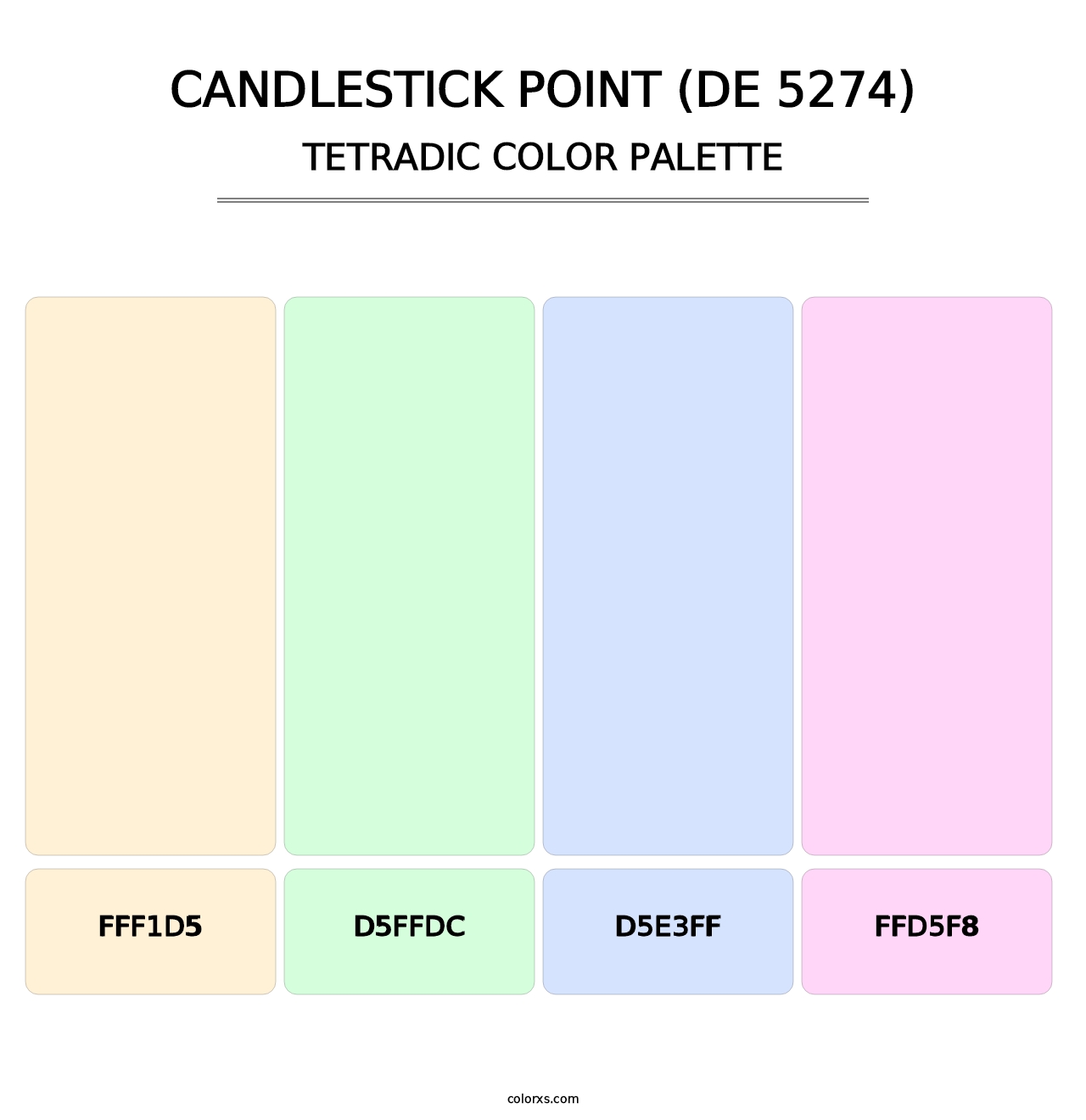 Candlestick Point (DE 5274) - Tetradic Color Palette