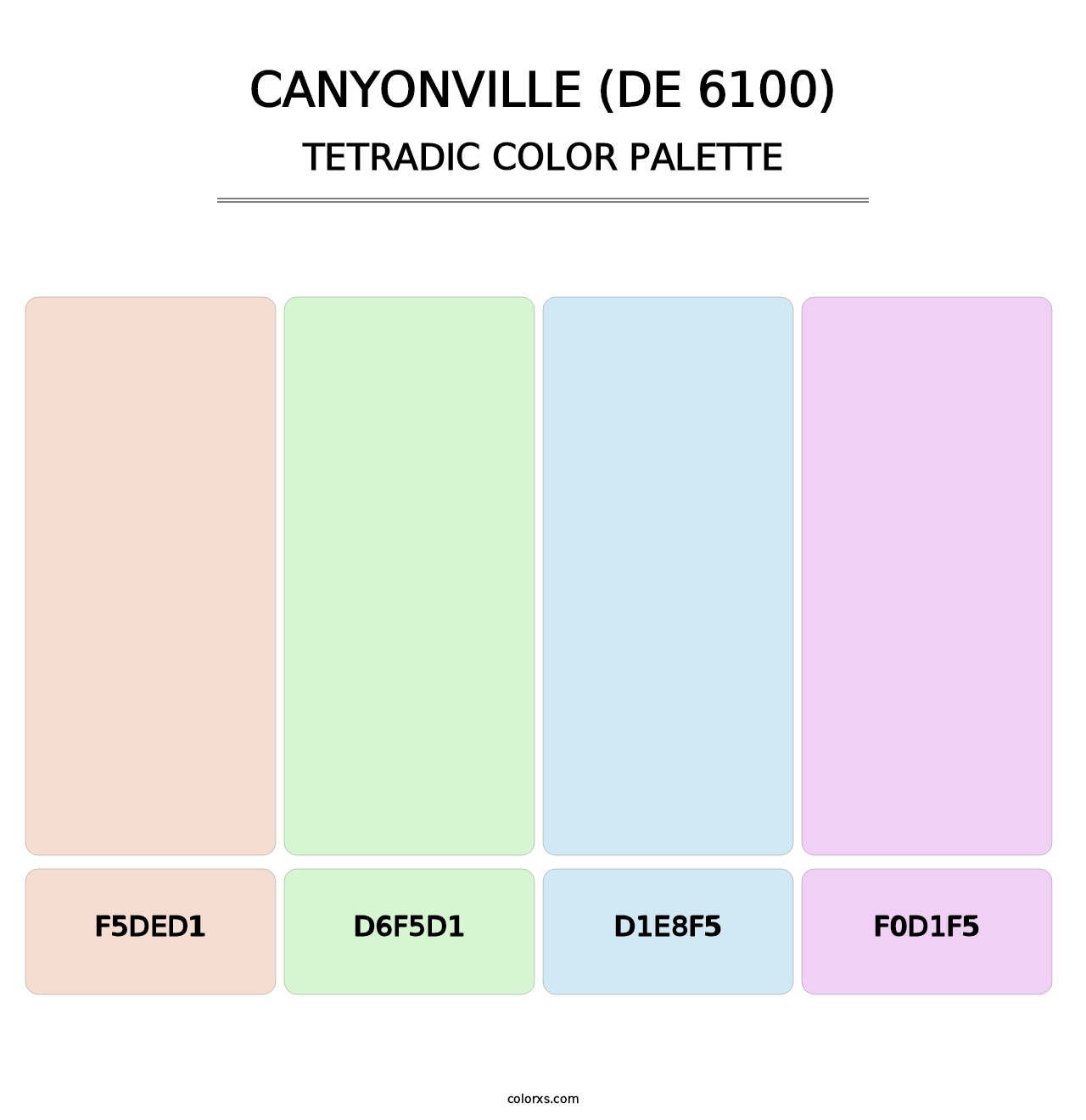 Canyonville (DE 6100) - Tetradic Color Palette