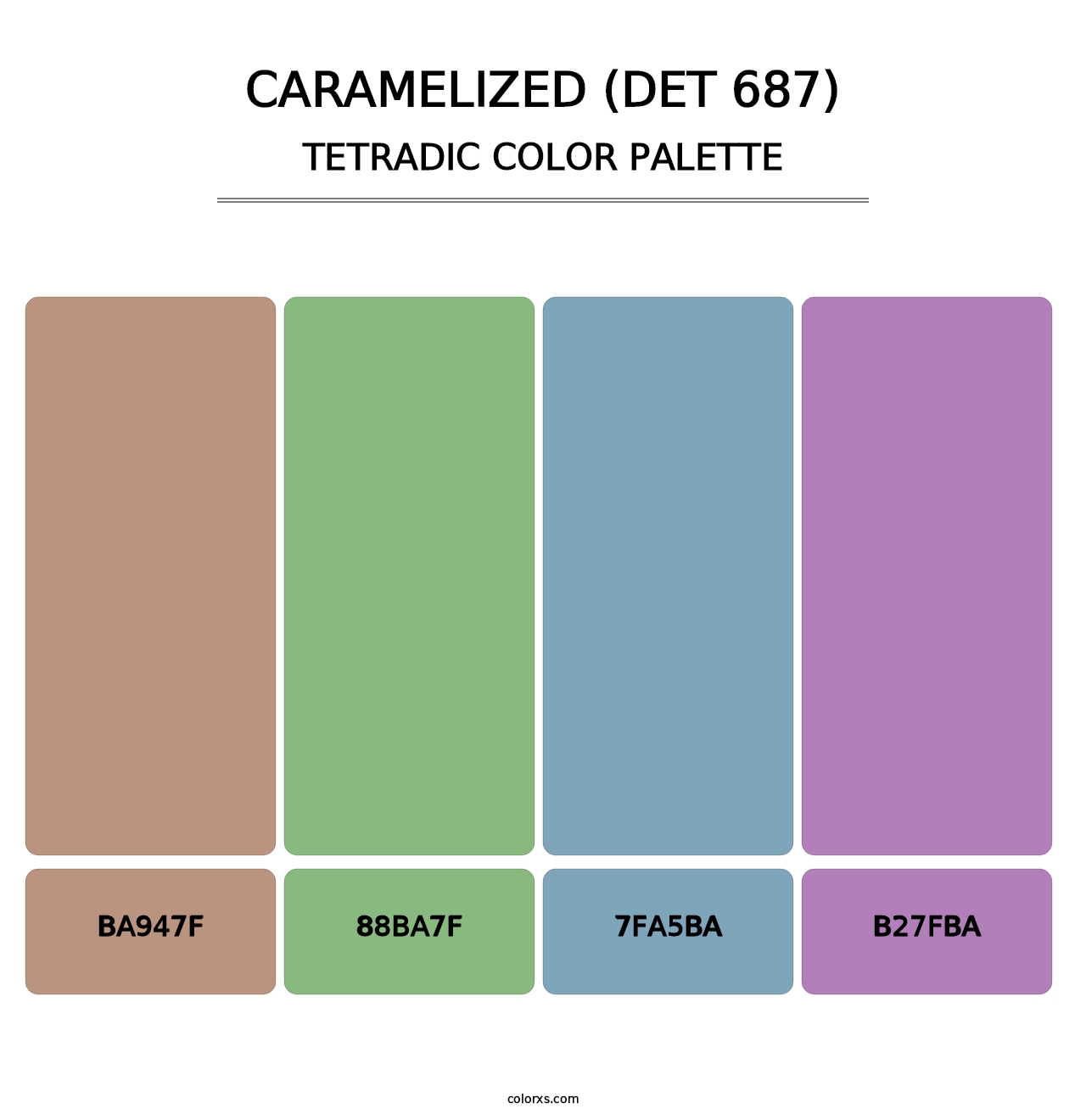 Caramelized (DET 687) - Tetradic Color Palette