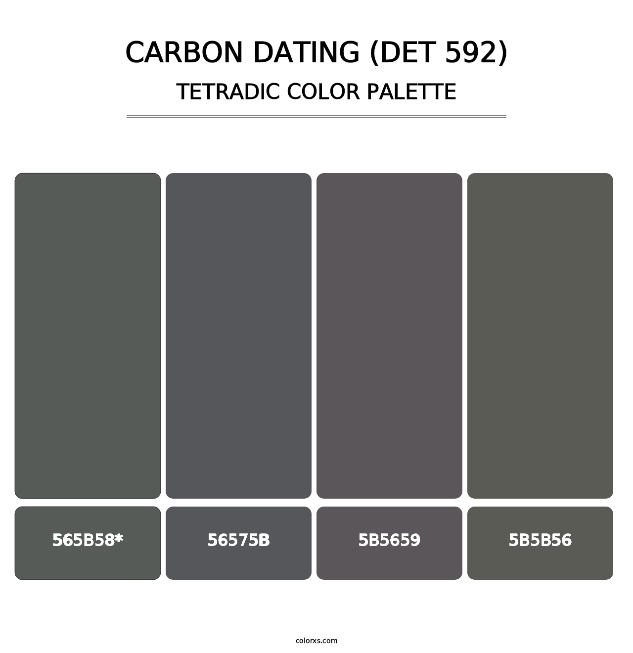 Carbon Dating (DET 592) - Tetradic Color Palette