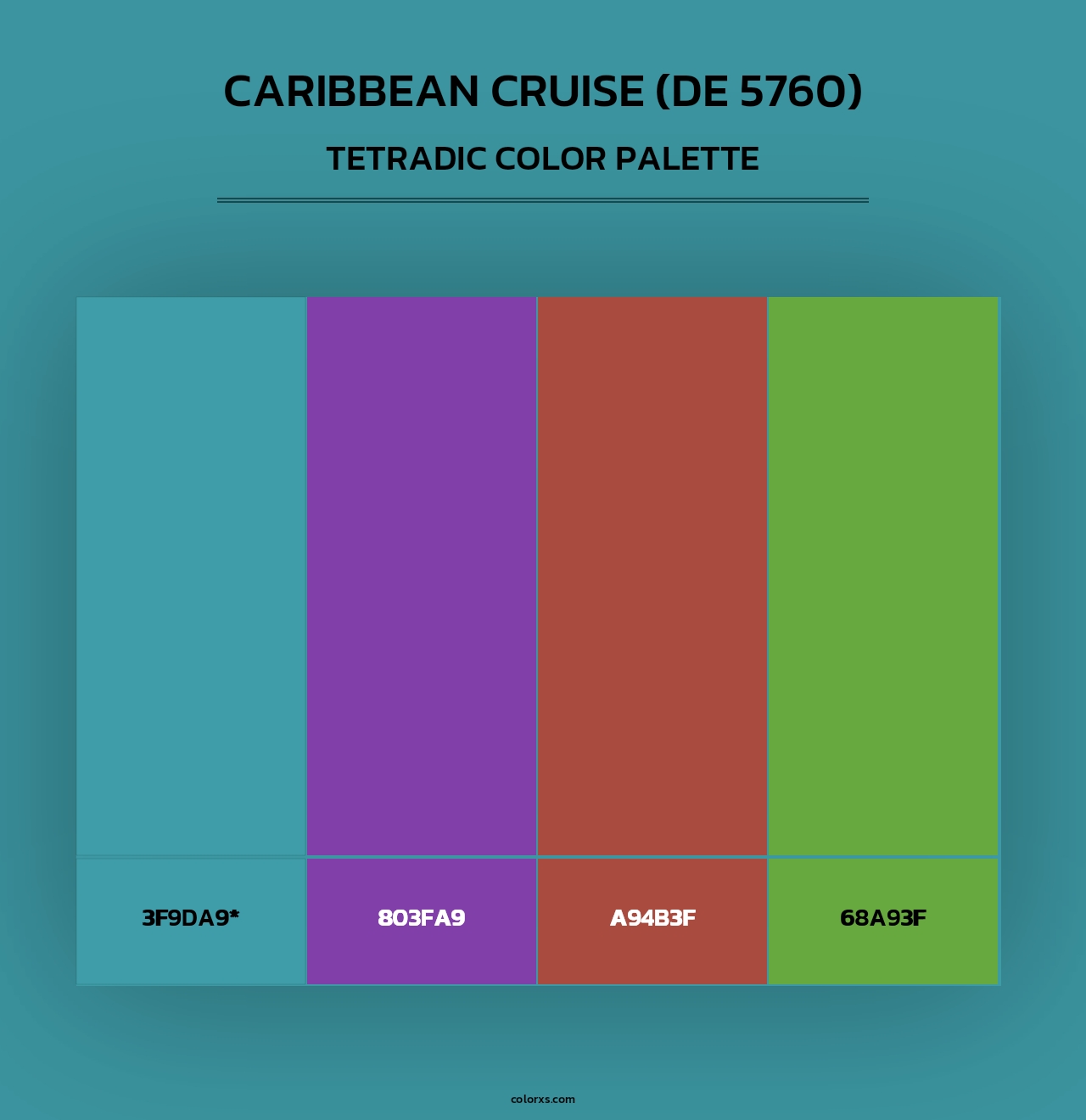 Caribbean Cruise (DE 5760) - Tetradic Color Palette