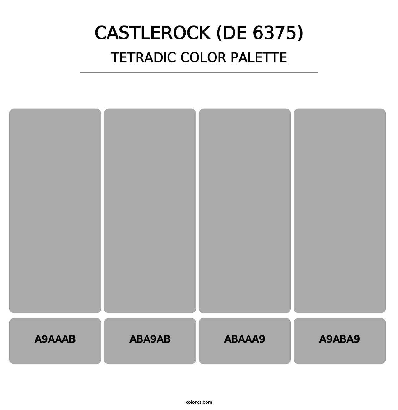 Castlerock (DE 6375) - Tetradic Color Palette