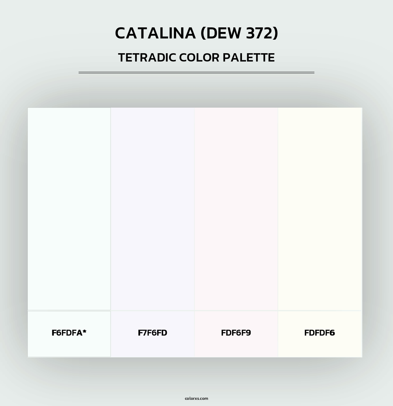 Catalina (DEW 372) - Tetradic Color Palette