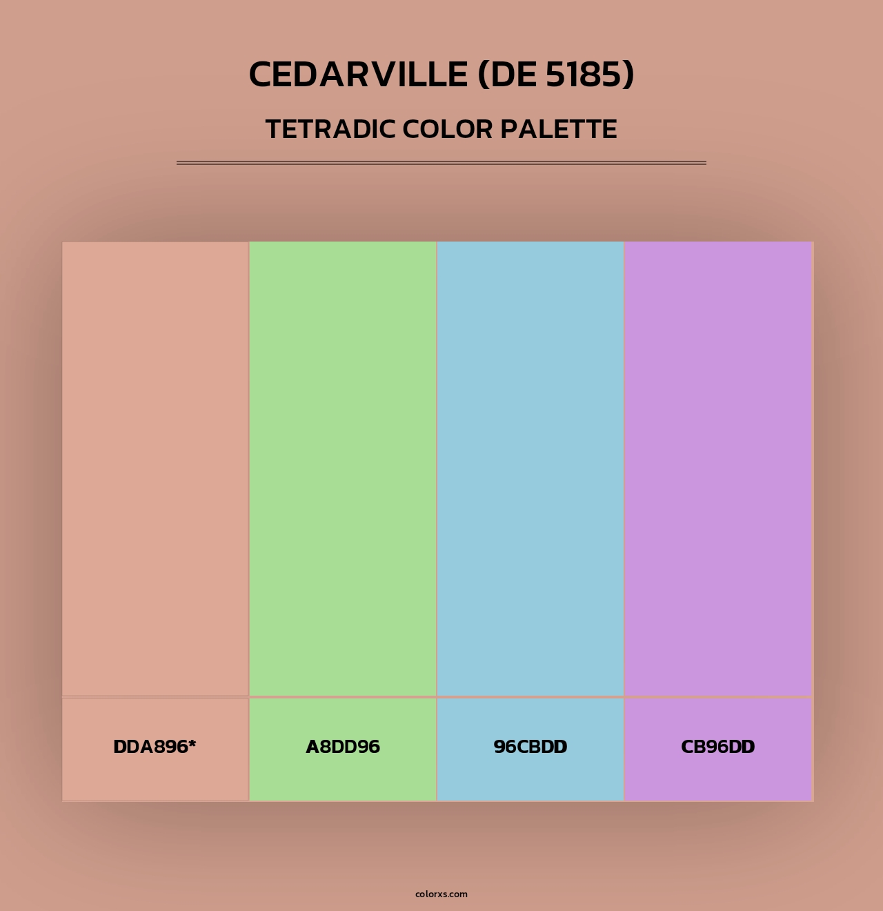 Cedarville (DE 5185) - Tetradic Color Palette