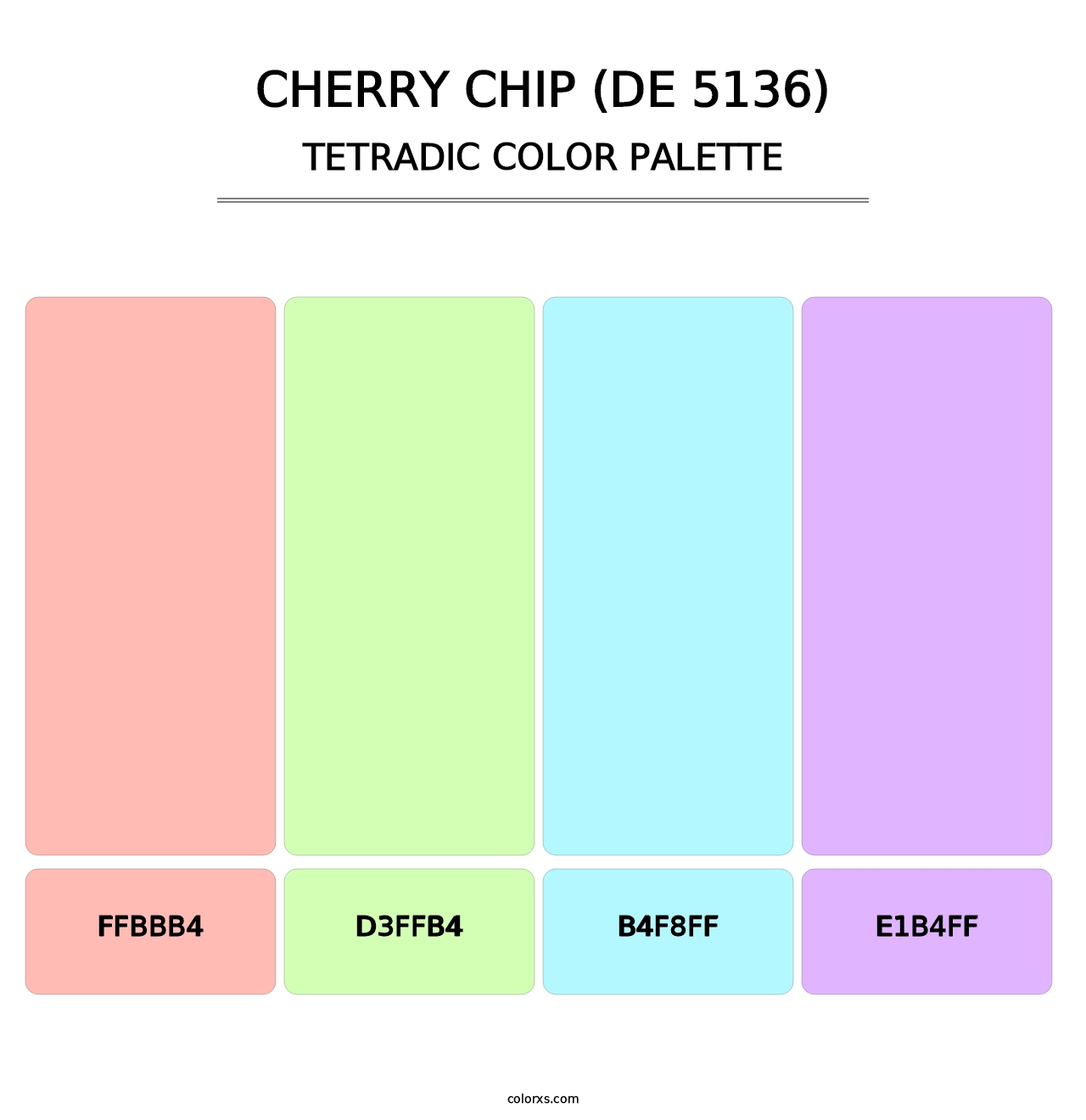 Cherry Chip (DE 5136) - Tetradic Color Palette