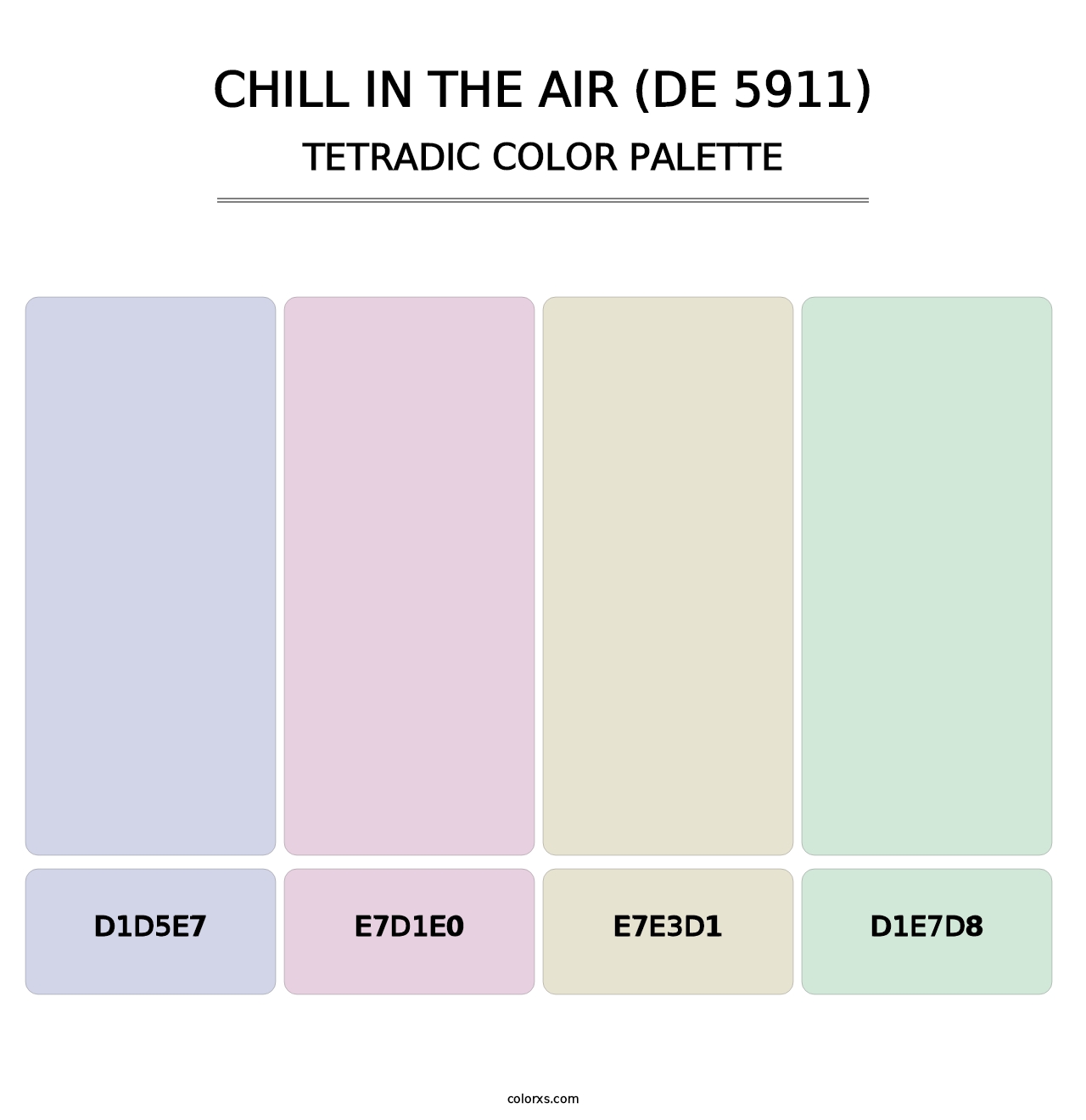 Chill in the Air (DE 5911) - Tetradic Color Palette