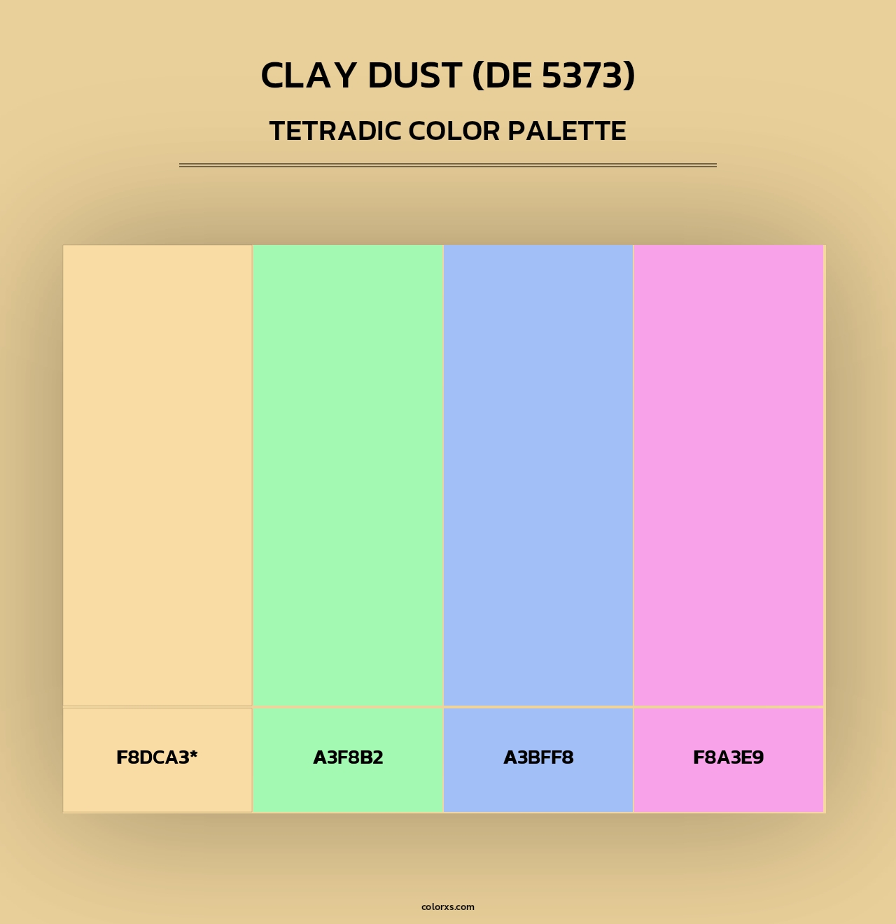 Clay Dust (DE 5373) - Tetradic Color Palette