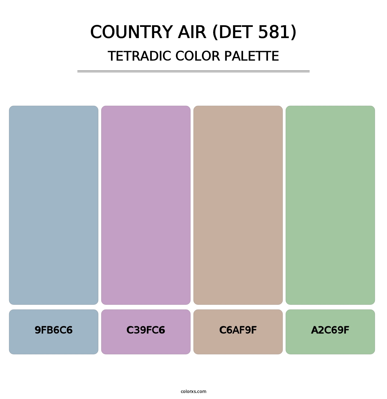 Country Air (DET 581) - Tetradic Color Palette