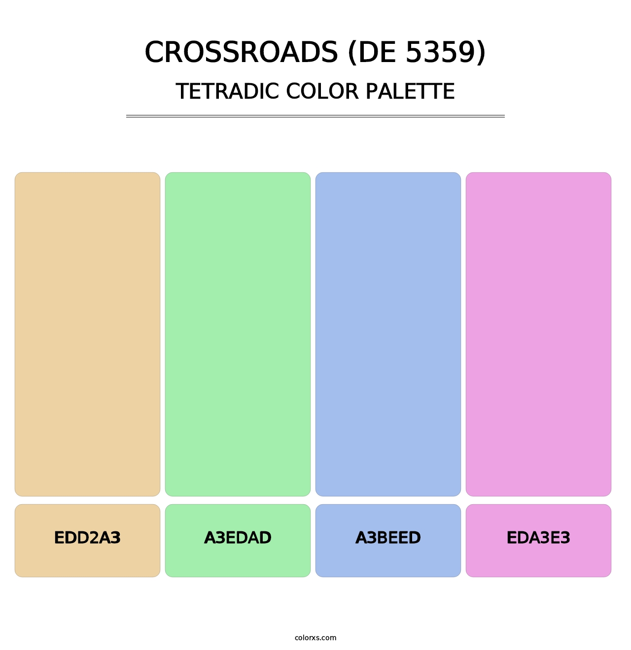 Crossroads (DE 5359) - Tetradic Color Palette