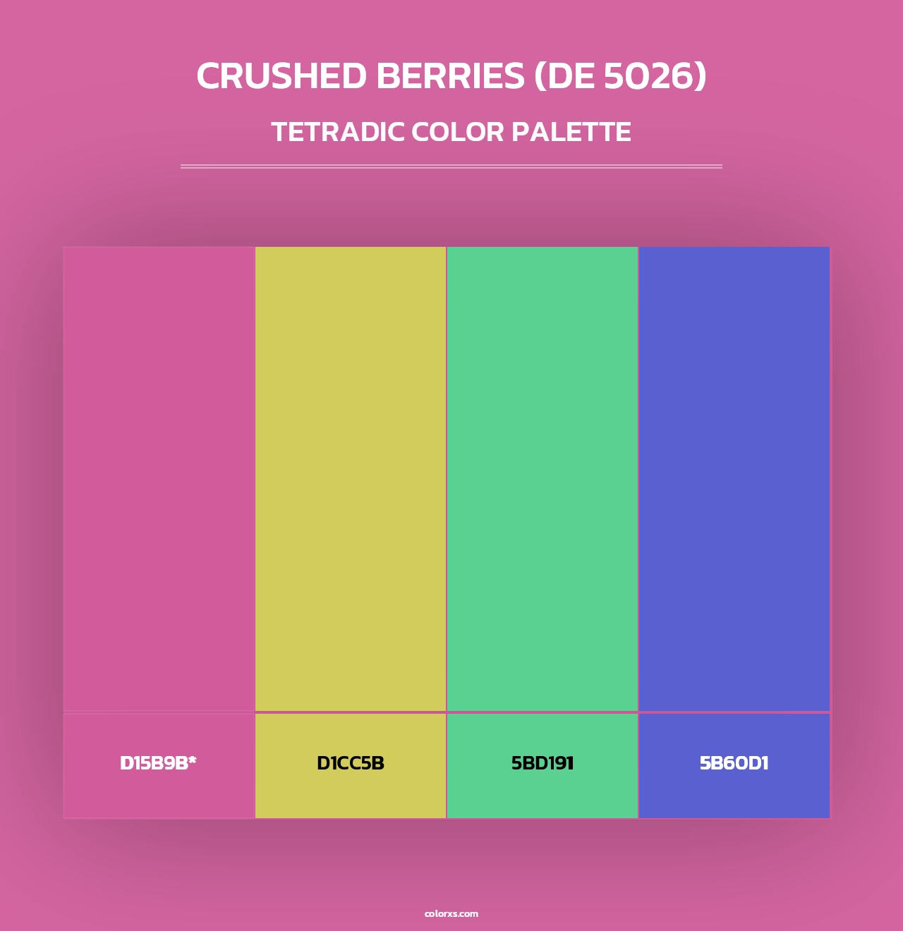 Crushed Berries (DE 5026) - Tetradic Color Palette