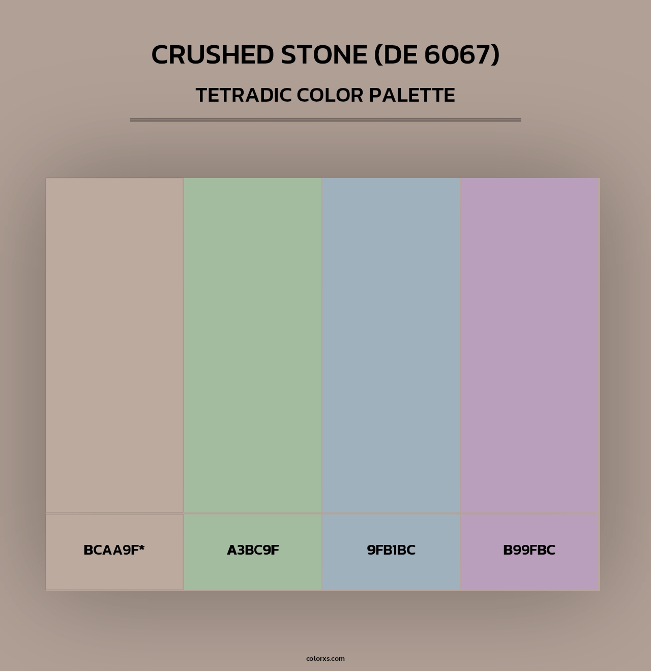 Crushed Stone (DE 6067) - Tetradic Color Palette