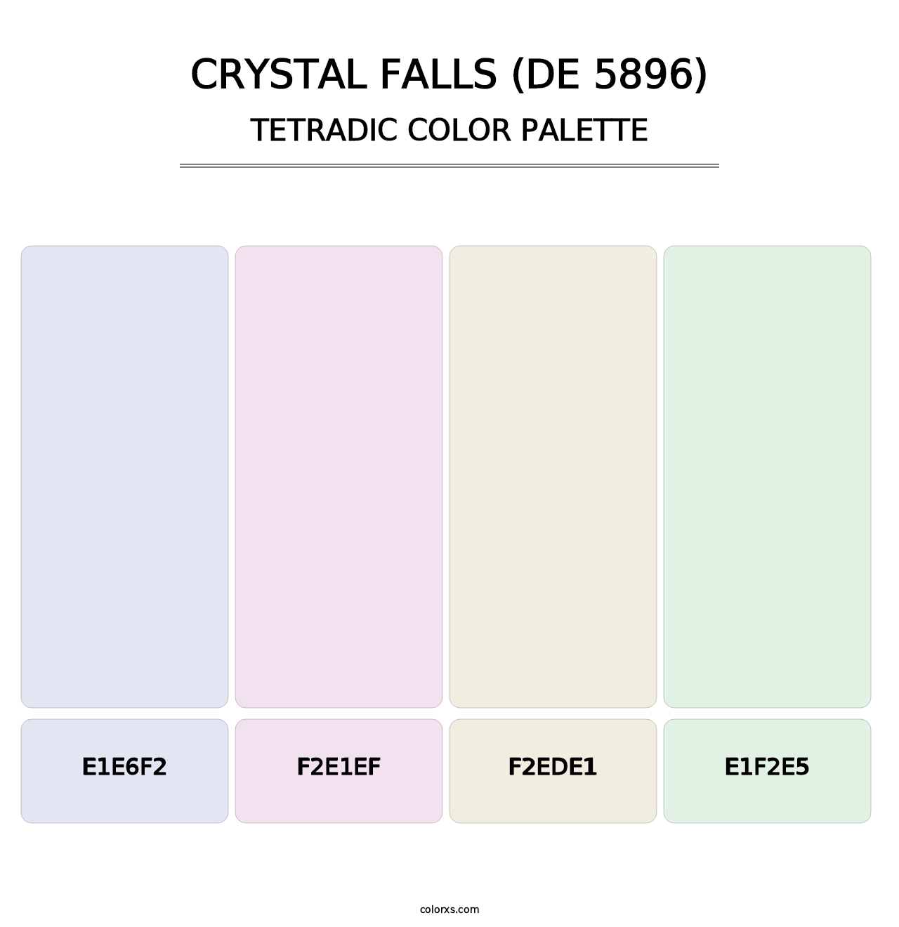 Crystal Falls (DE 5896) - Tetradic Color Palette