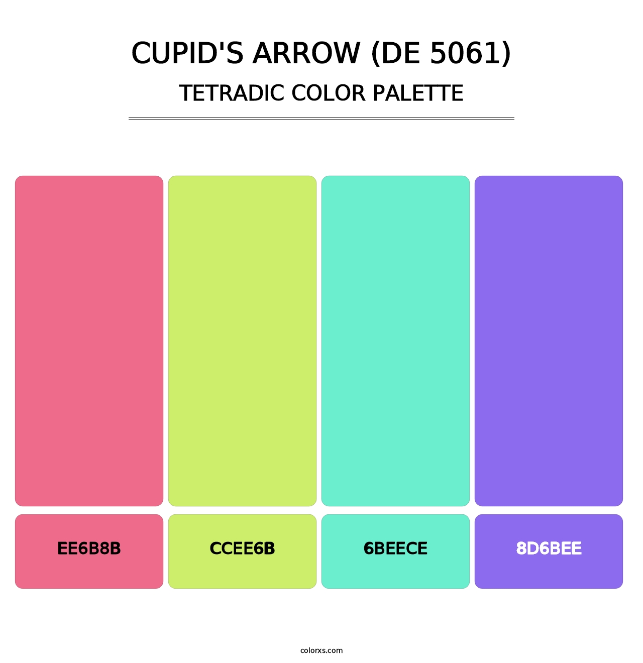 Cupid's Arrow (DE 5061) - Tetradic Color Palette