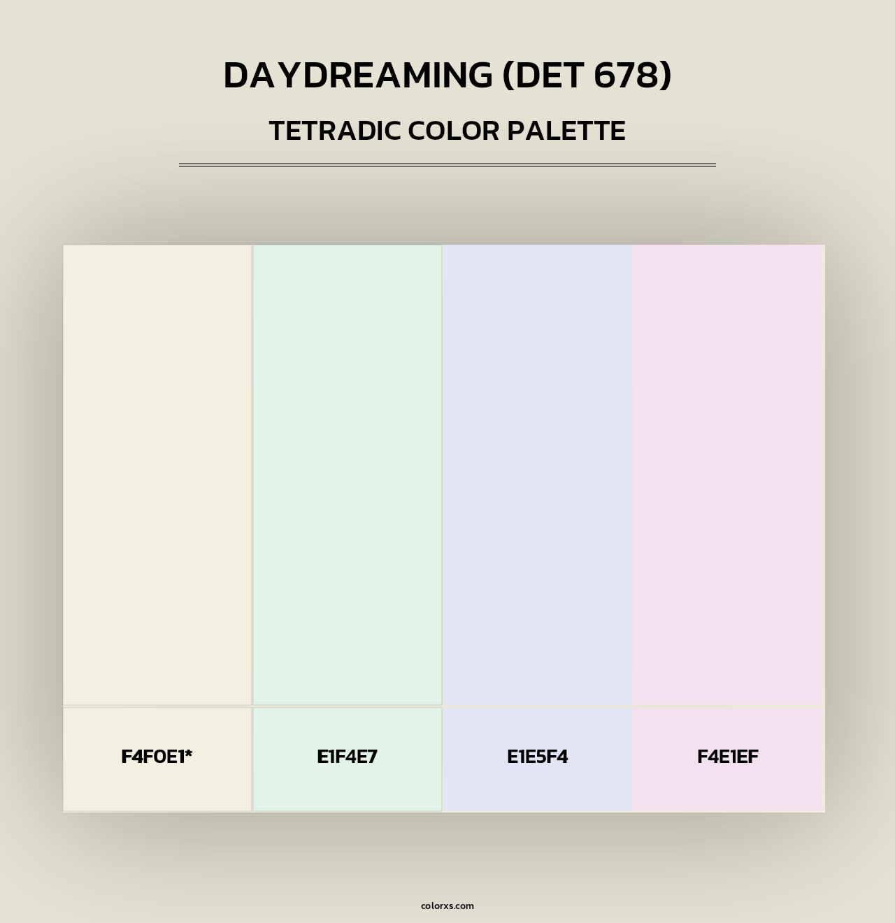 Daydreaming (DET 678) - Tetradic Color Palette