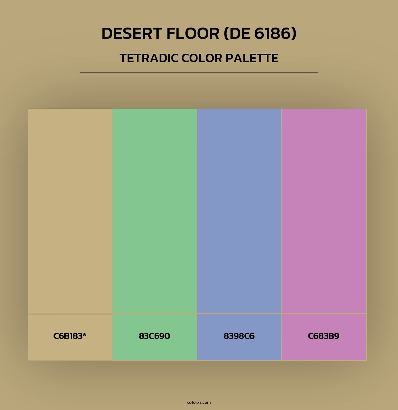 Desert Floor (DE 6186) - Tetradic Color Palette