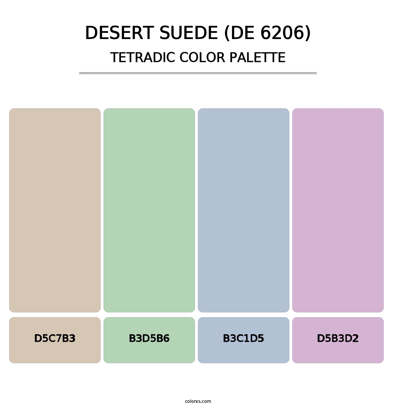 Desert Suede (DE 6206) - Tetradic Color Palette