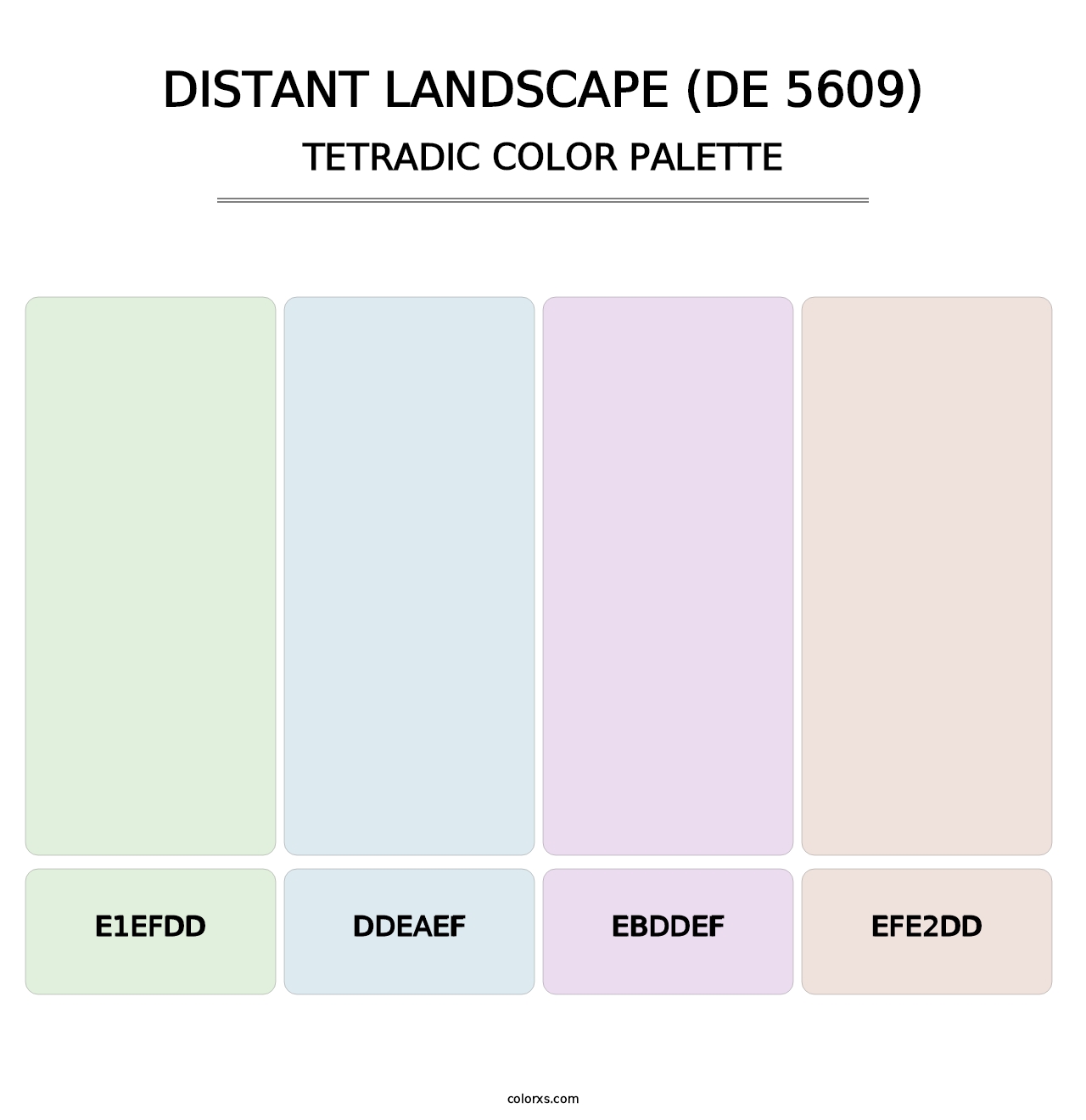 Distant Landscape (DE 5609) - Tetradic Color Palette