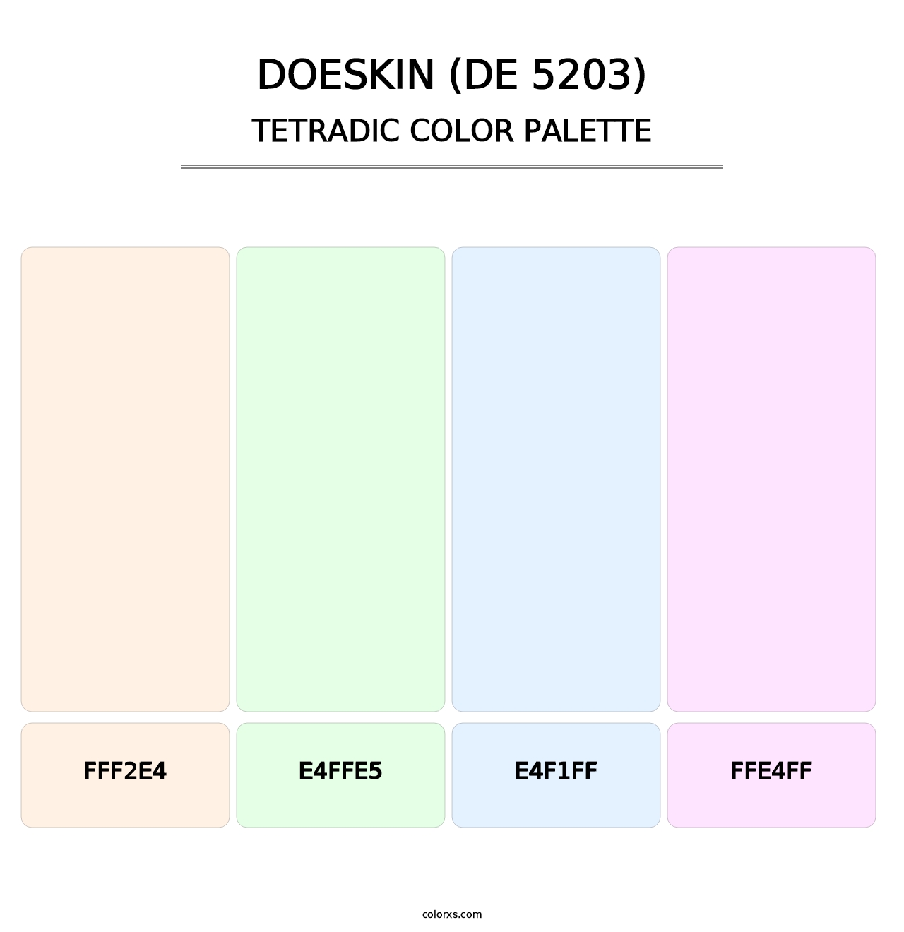 Doeskin (DE 5203) - Tetradic Color Palette