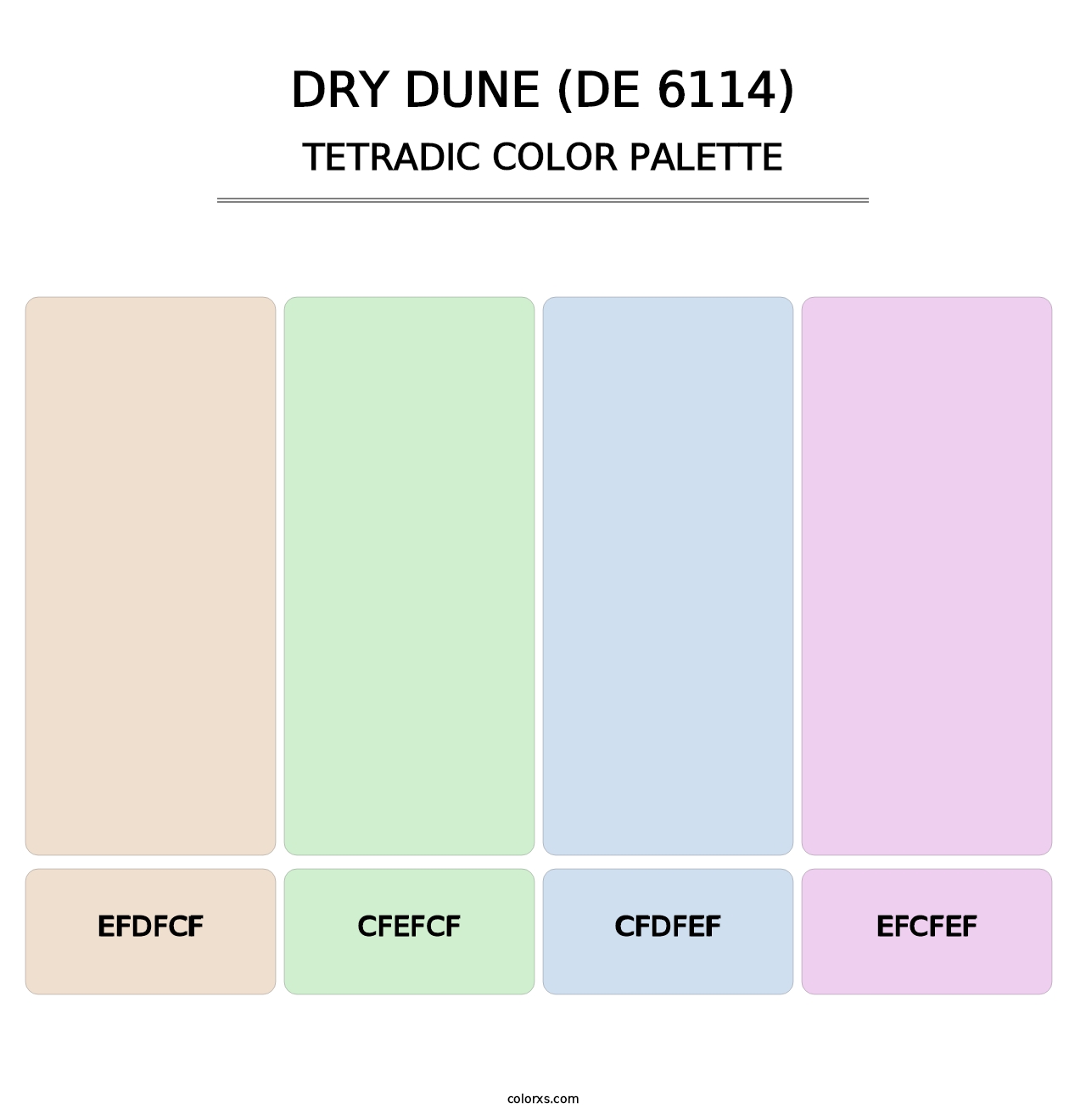 Dry Dune (DE 6114) - Tetradic Color Palette