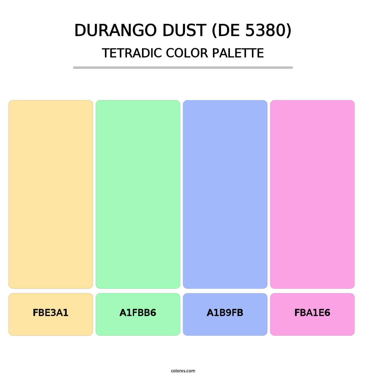Durango Dust (DE 5380) - Tetradic Color Palette