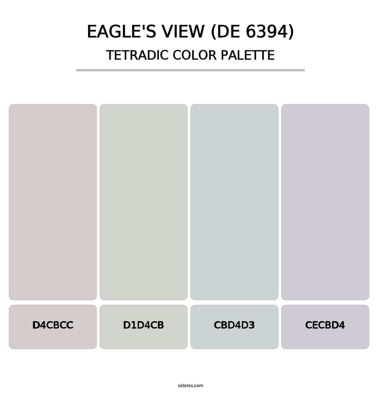 Eagle's View (DE 6394) - Tetradic Color Palette