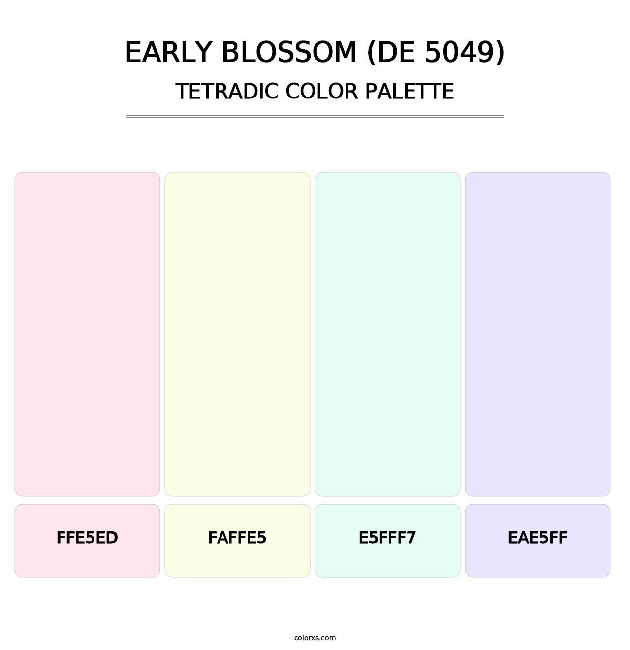 Early Blossom (DE 5049) - Tetradic Color Palette
