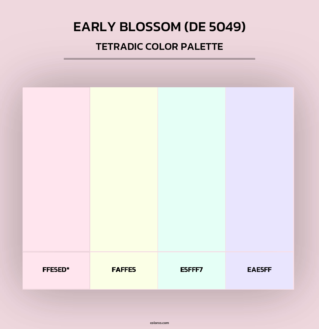 Early Blossom (DE 5049) - Tetradic Color Palette
