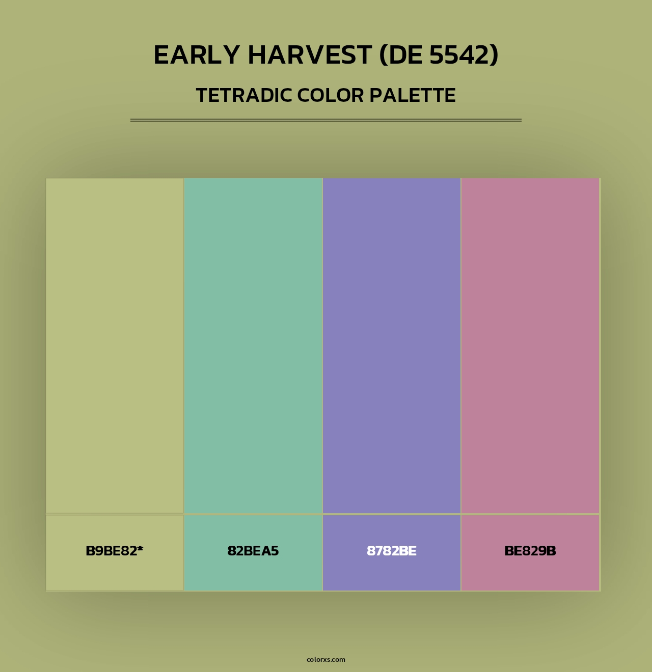 Early Harvest (DE 5542) - Tetradic Color Palette