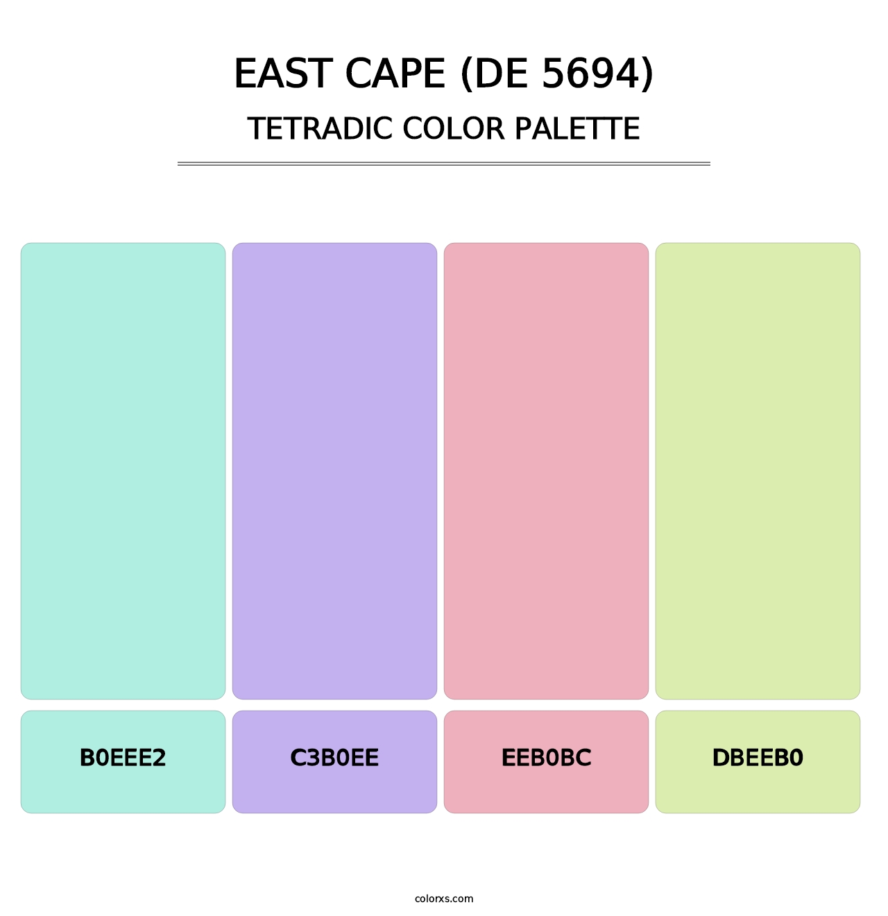East Cape (DE 5694) - Tetradic Color Palette