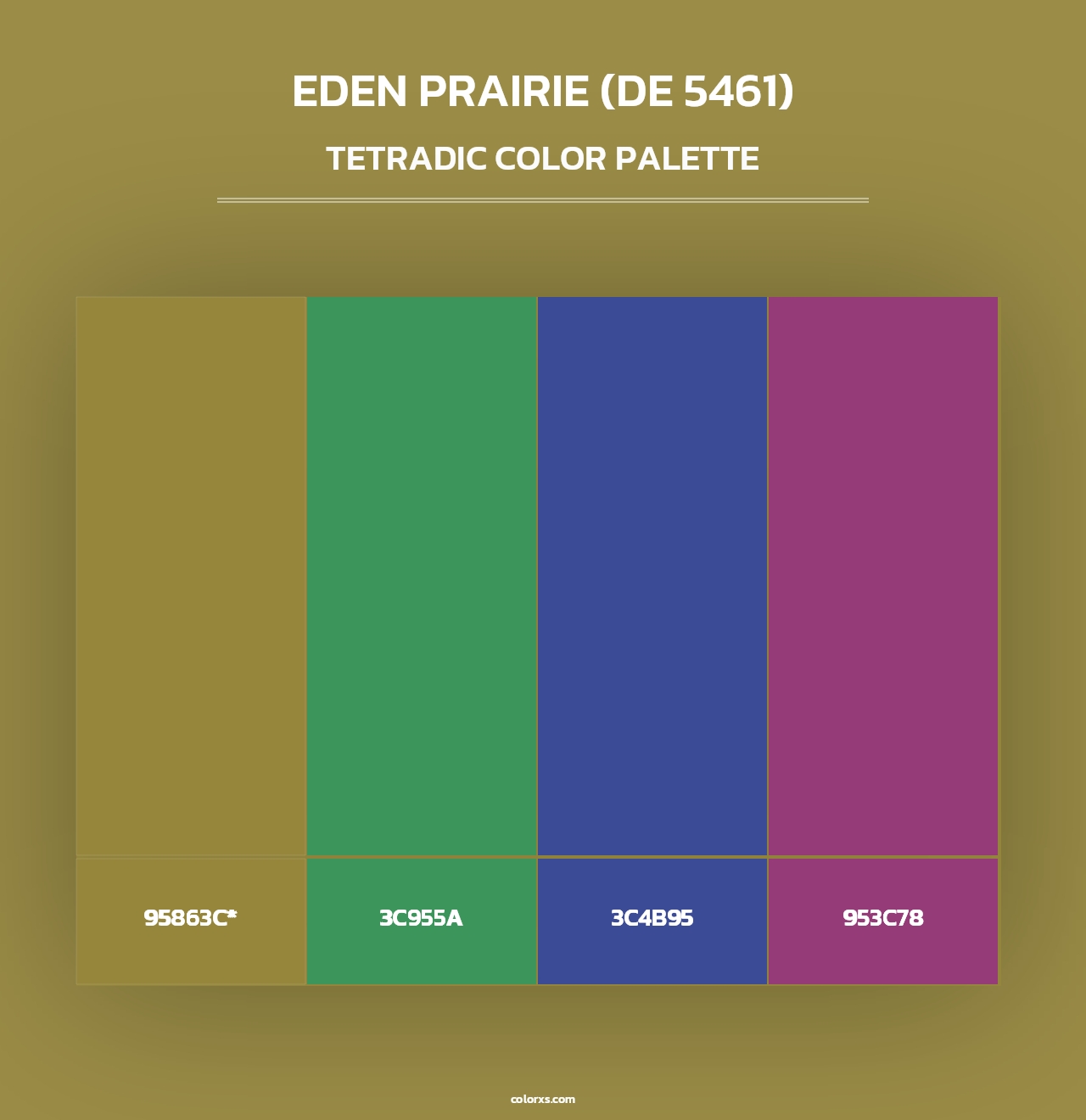 Eden Prairie (DE 5461) - Tetradic Color Palette