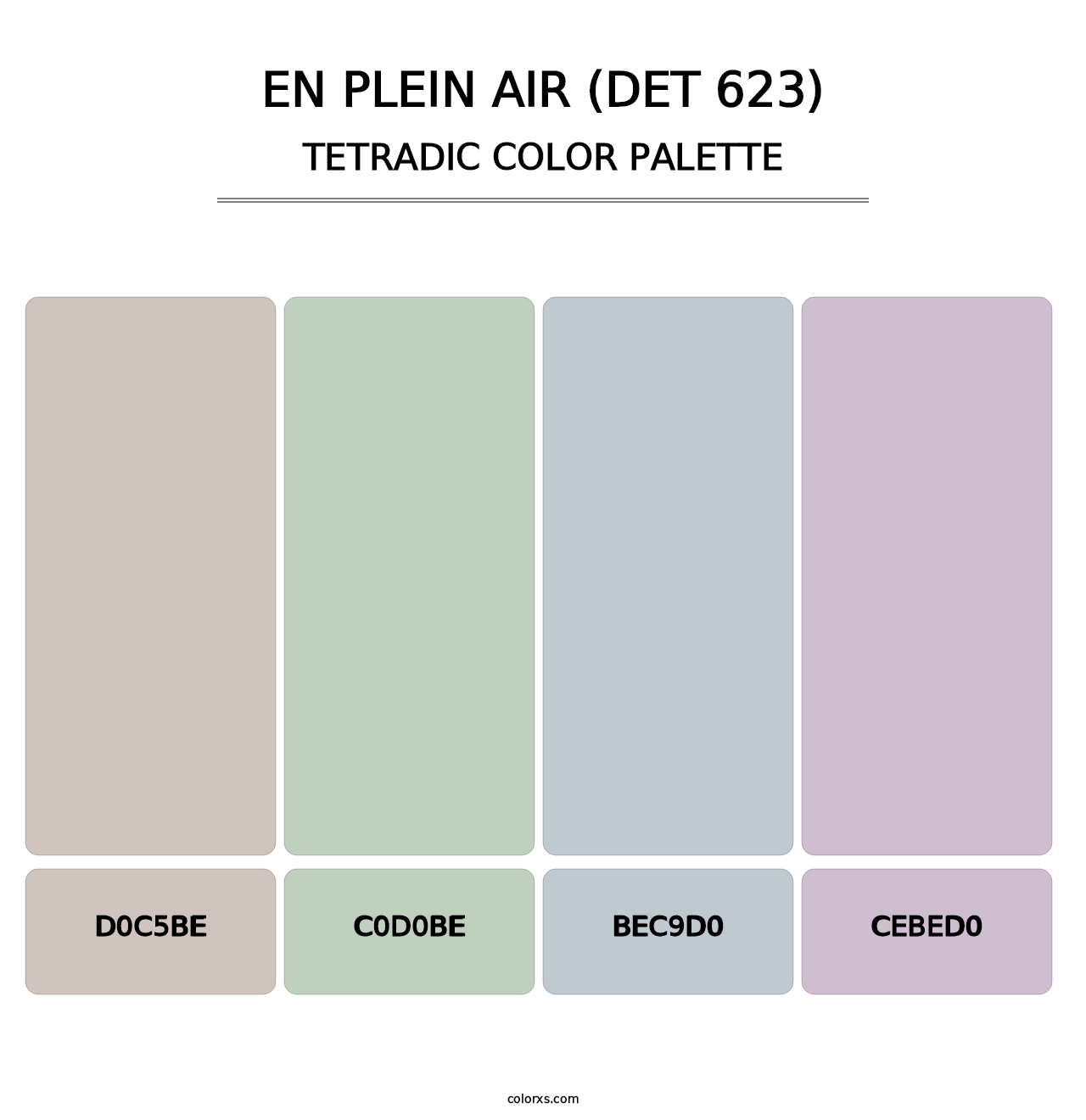 En Plein Air (DET 623) - Tetradic Color Palette