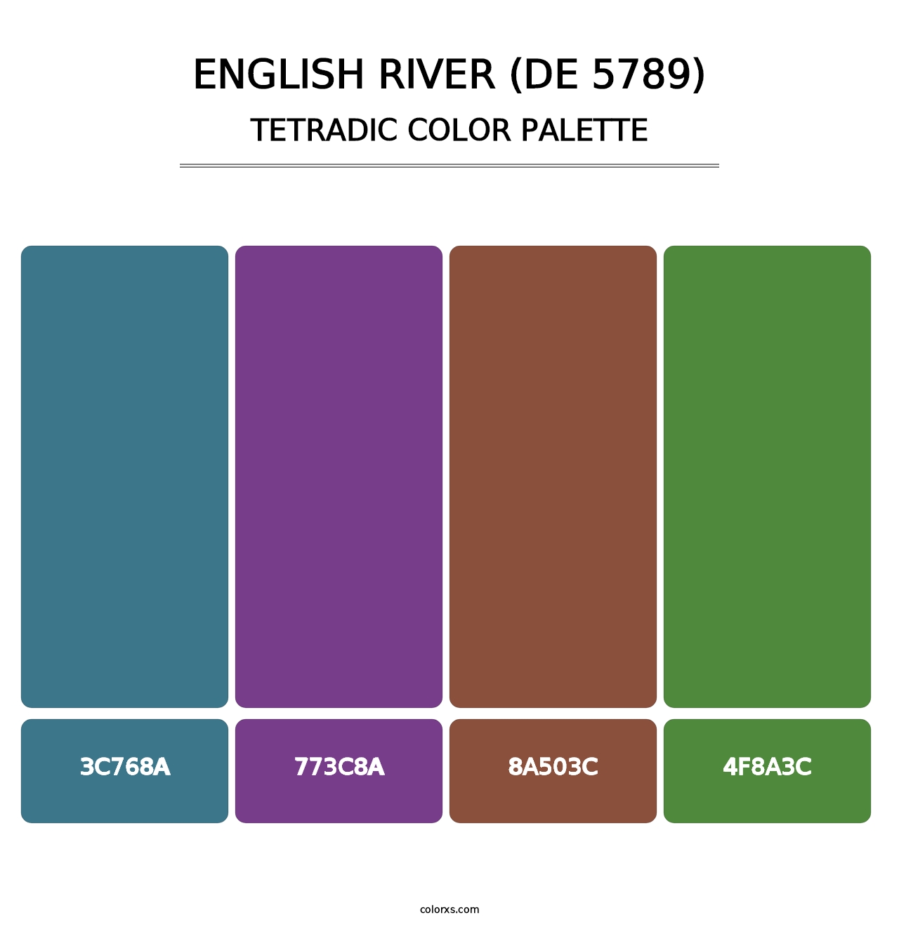 English River (DE 5789) - Tetradic Color Palette