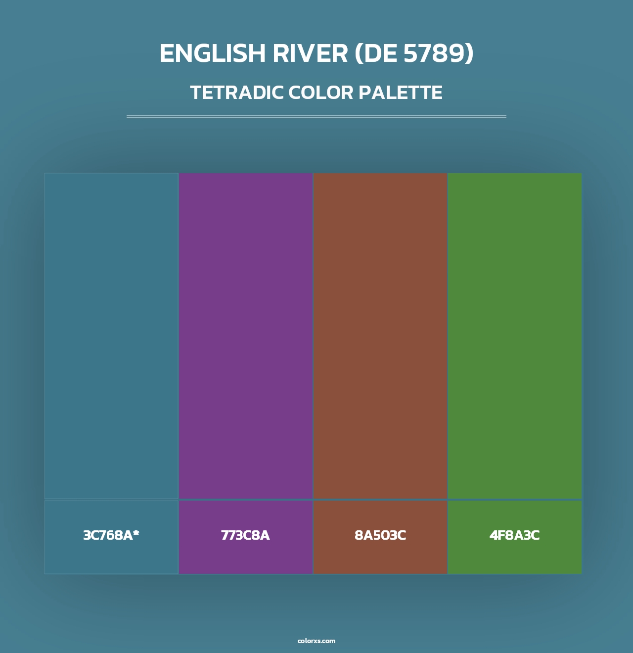 English River (DE 5789) - Tetradic Color Palette