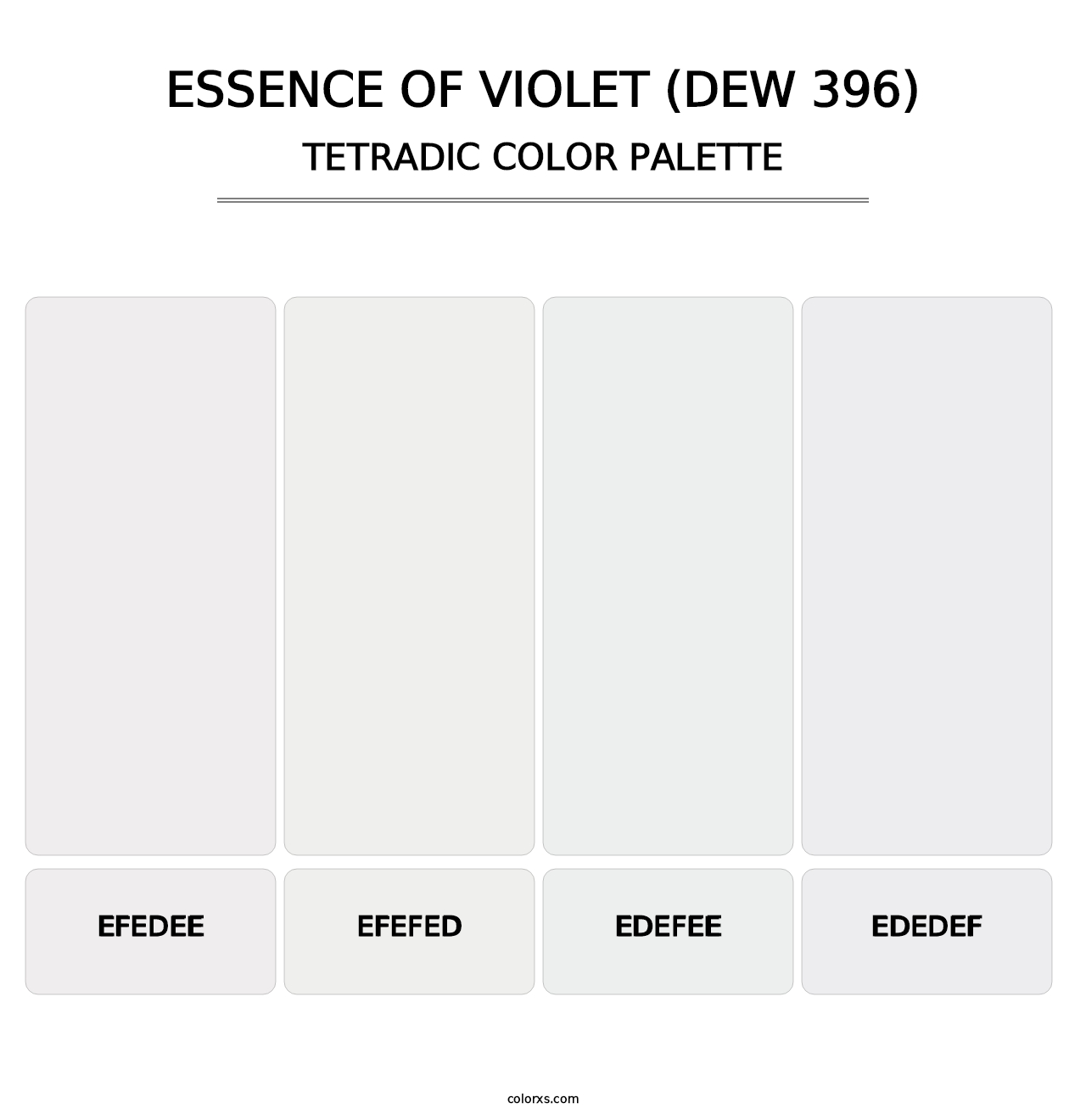 Essence of Violet (DEW 396) - Tetradic Color Palette