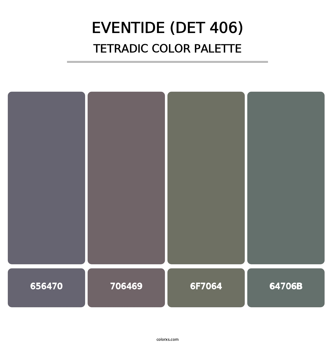 Eventide (DET 406) - Tetradic Color Palette