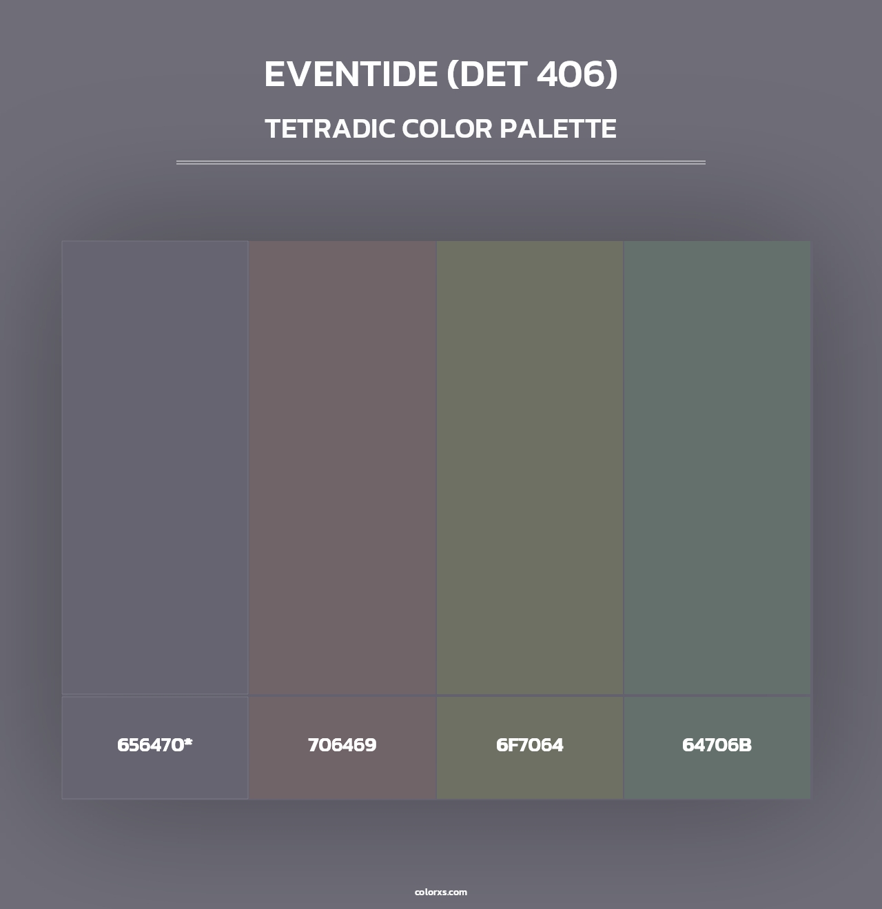 Eventide (DET 406) - Tetradic Color Palette