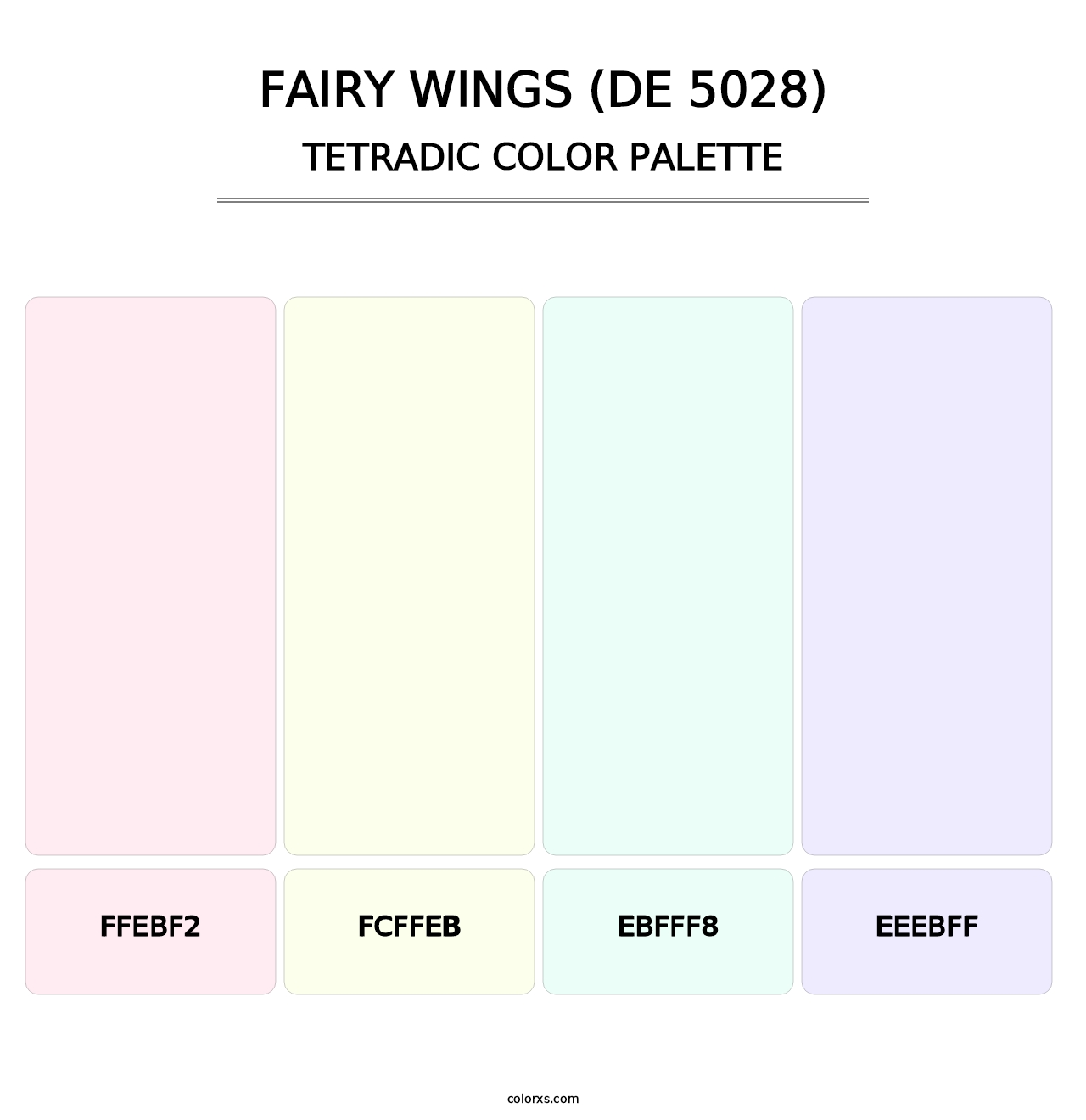 Fairy Wings (DE 5028) - Tetradic Color Palette