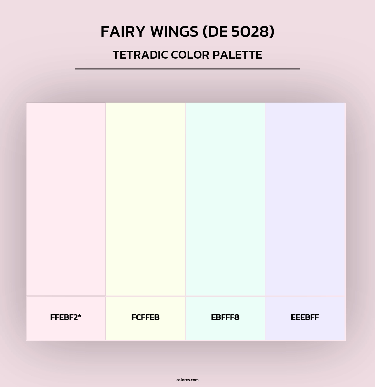 Fairy Wings (DE 5028) - Tetradic Color Palette