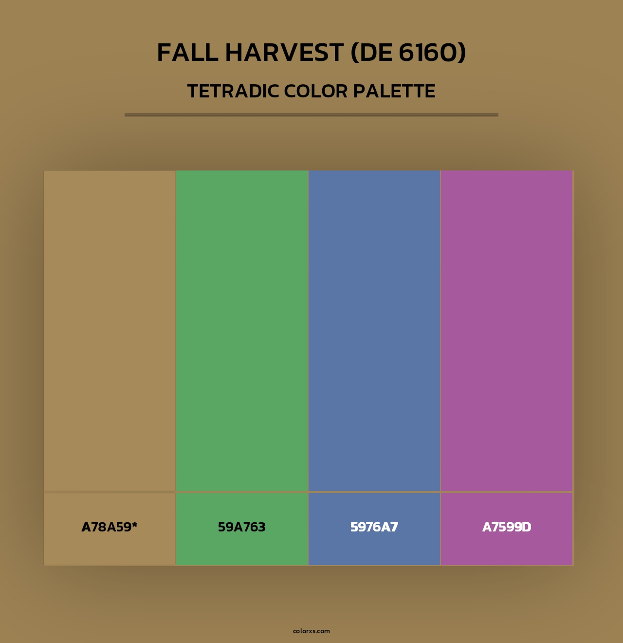 Fall Harvest (DE 6160) - Tetradic Color Palette