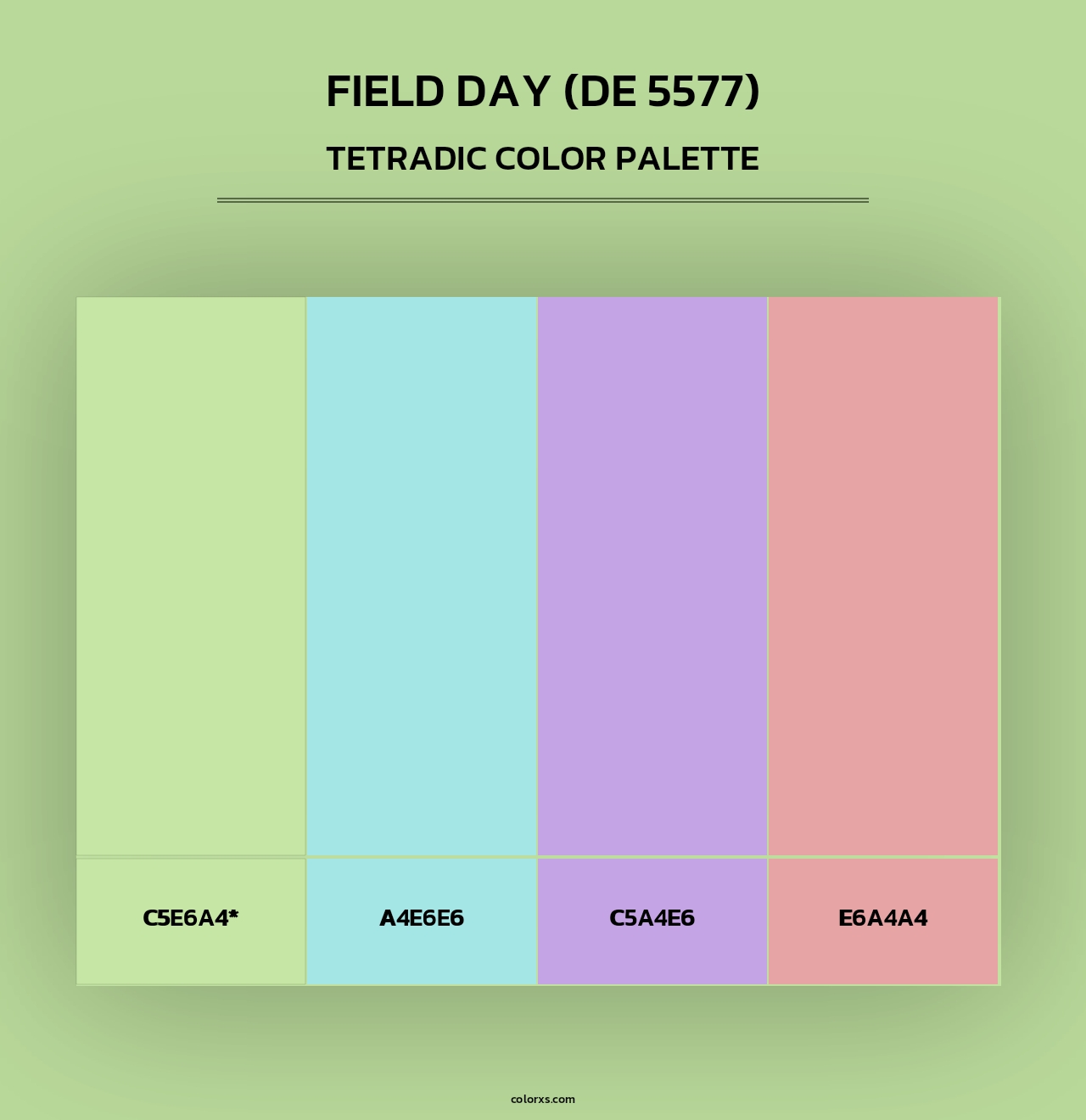 Field Day (DE 5577) - Tetradic Color Palette